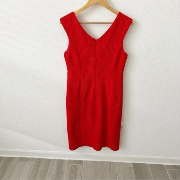 Anthropologie Maeve Sleeveless V-neck Quilted Sheath DressSize L - Picture 7 of 13